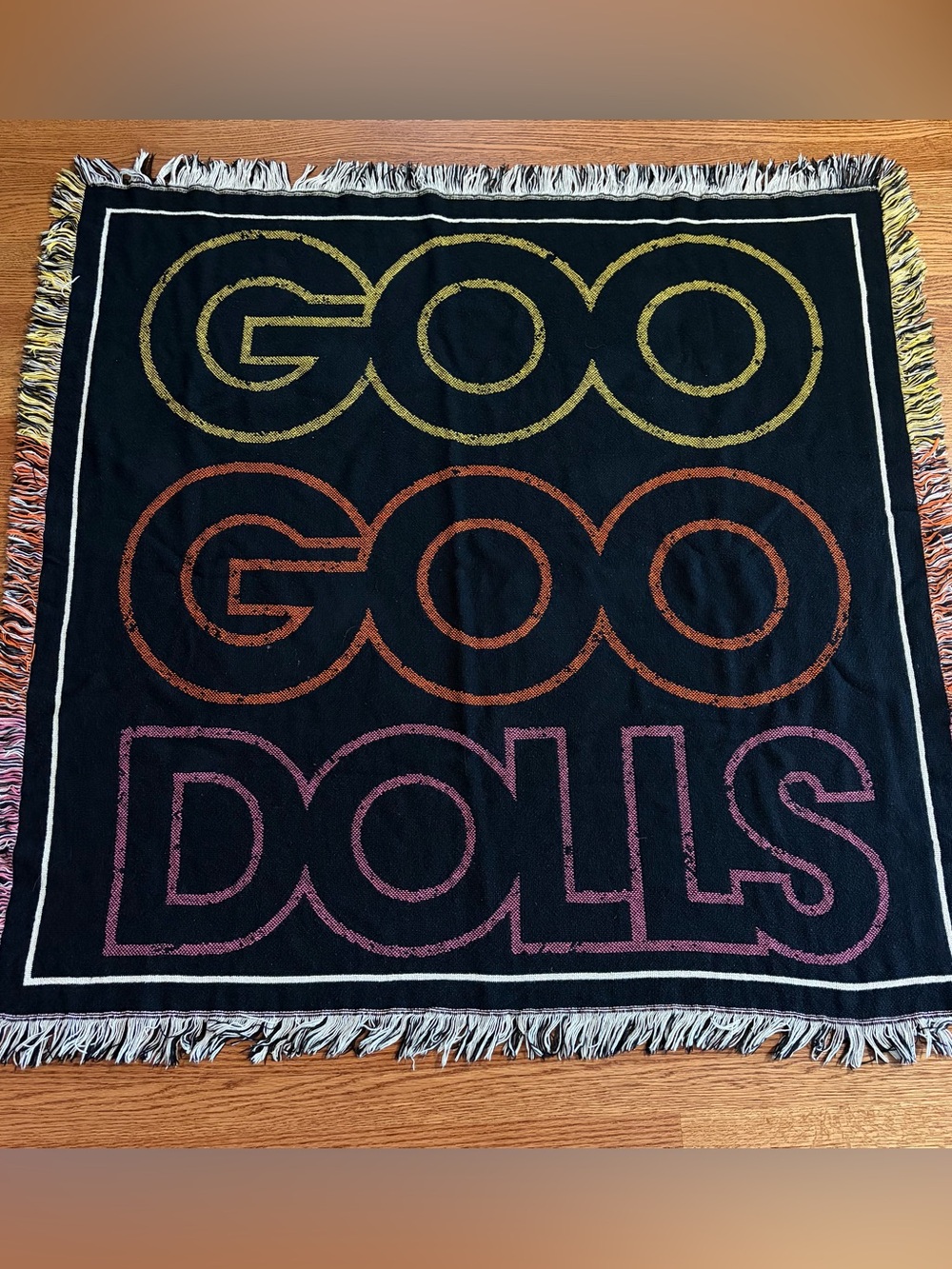 GOO GOO DOLLS 2014 Tour VIP Throw Blanket Tapestry 46”x44” Magnetic Retro-Style
